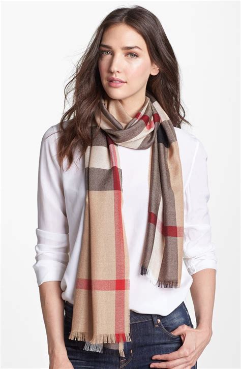 burberry cross over scarf with tooth button|burberry check scarf.